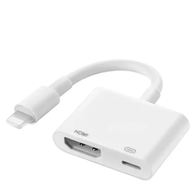 8-контактный HDMI AV-видеоадаптер для Apple Lightning-Digital AV-адаптер с портом зарядки для освещения HD TV-монитора